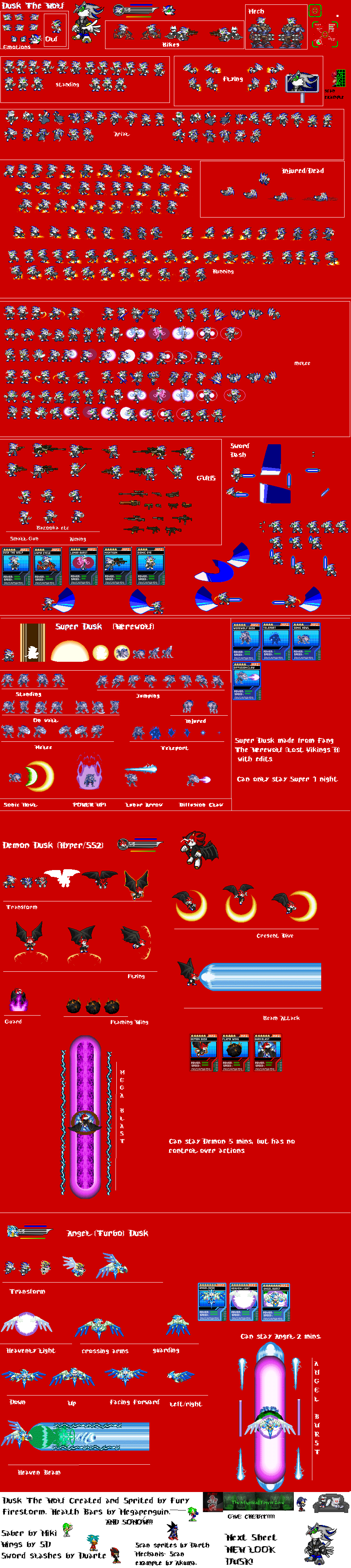 Dusk Mega Sheet