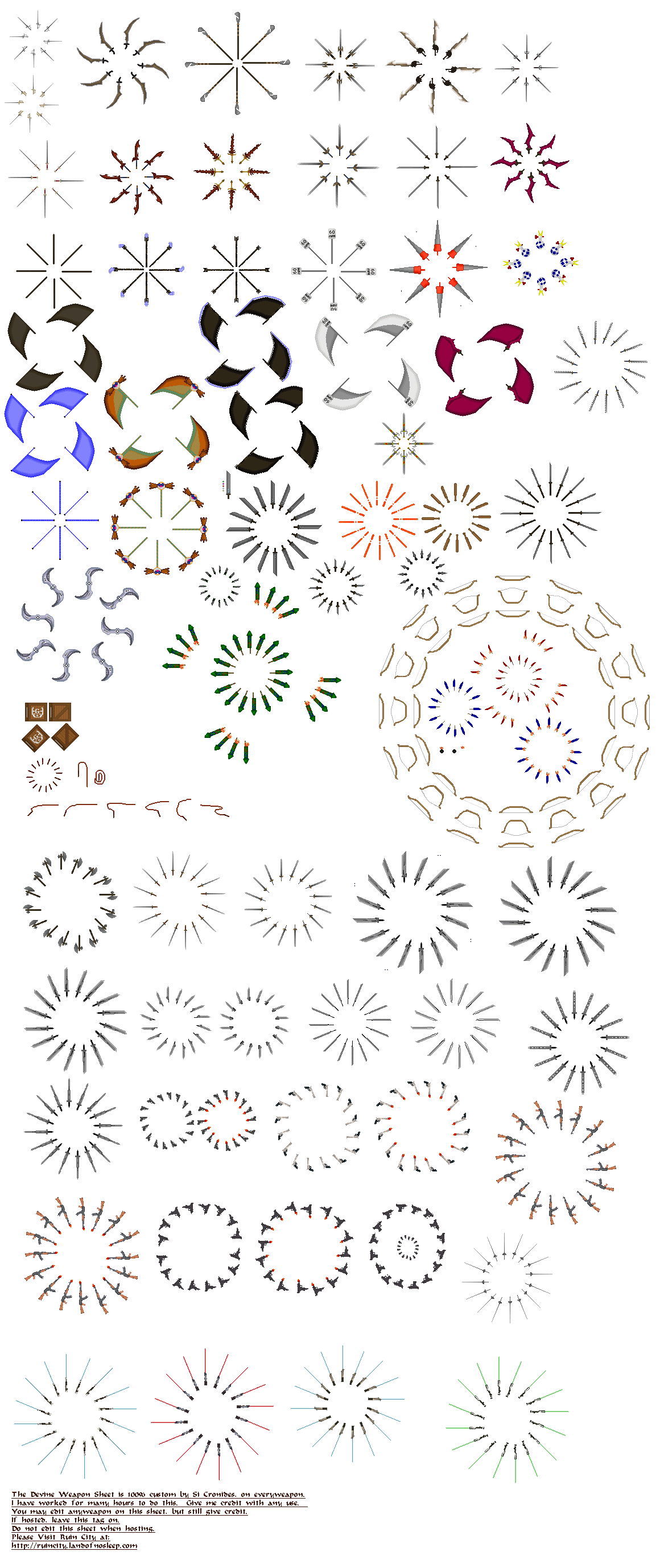 Devine Weapon sheet