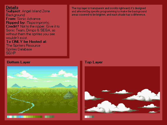 Angel Island Zone (Advance)