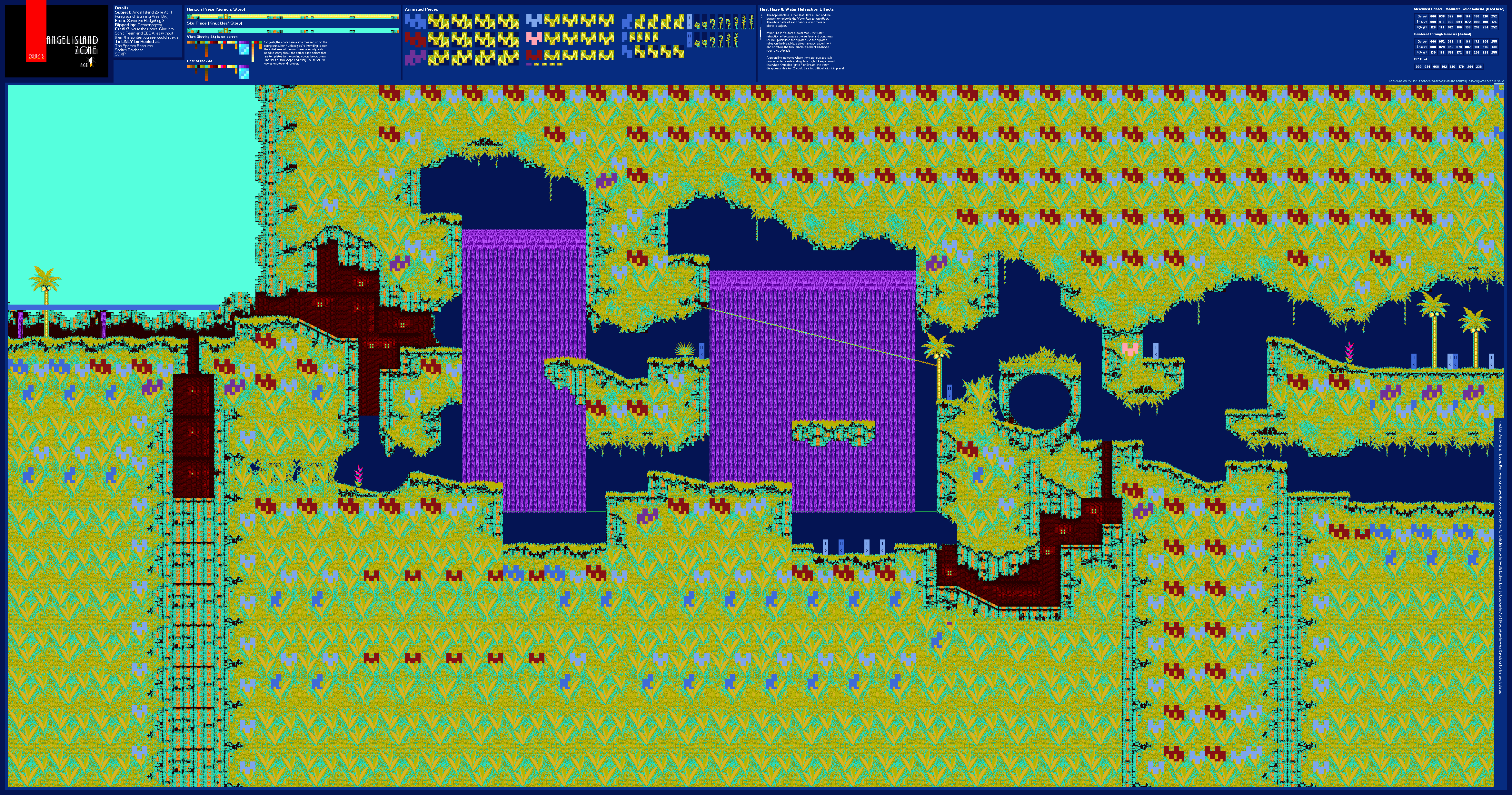 Angel Island Zone Act 1 (Burning, Dry) (S3)