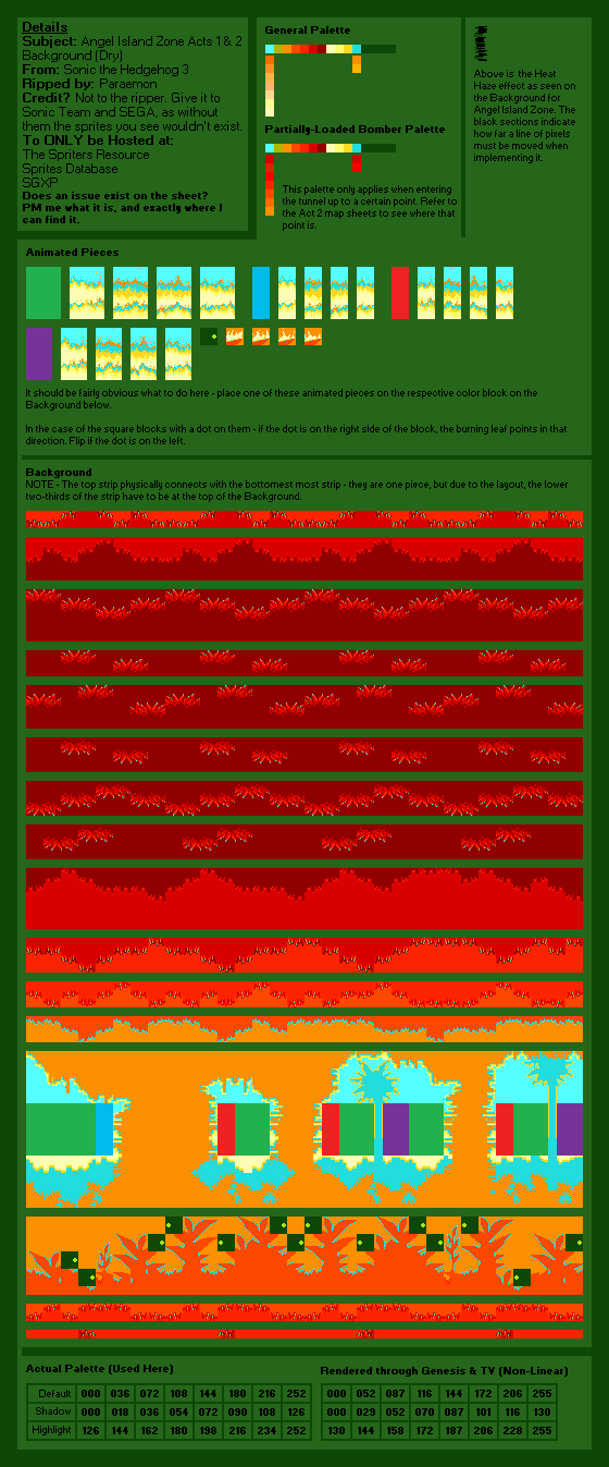 Angel Island Zone (General, Dry) (S3)