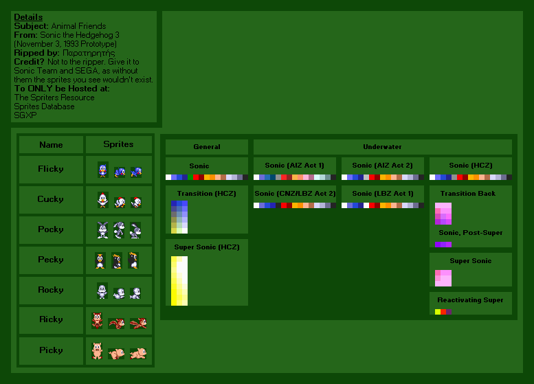 Animals (S3 Prototype)