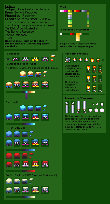 Badniks (Lava Reef Zone) (S&K)