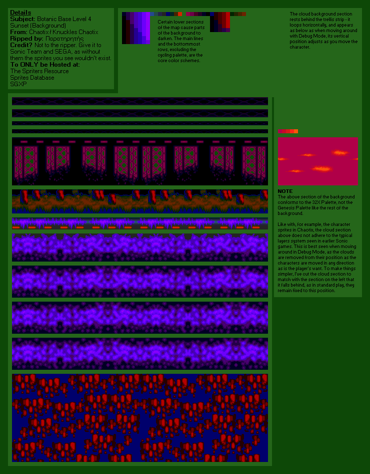 Botanic Base Level 4 (Sunset) (Chaotix)
