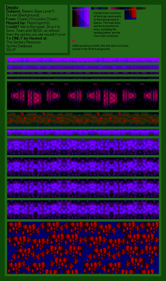 Botanic Base Level 5 (Sunset) (Chaotix)