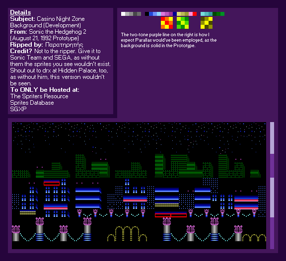 Casino Night Zone (Aug. 21, 1992) (S2 Prototype)