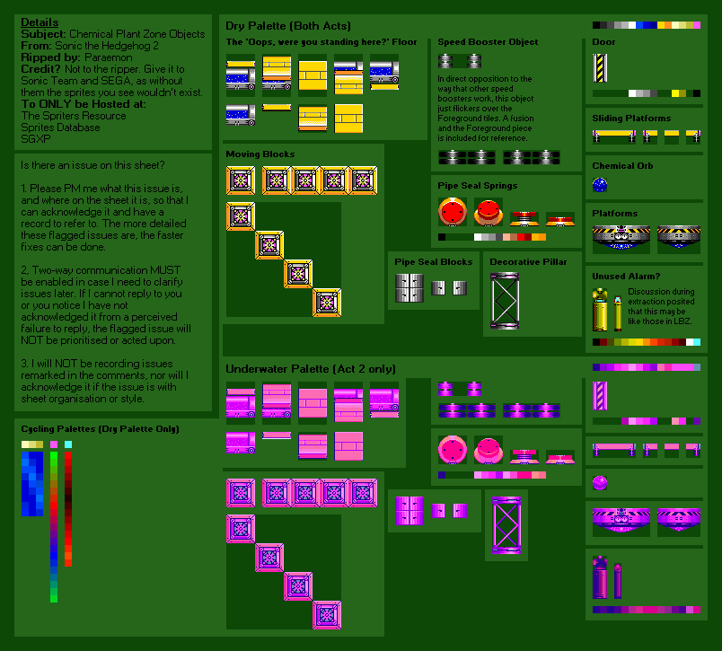 Chemical Plant Zone Objects (S2)