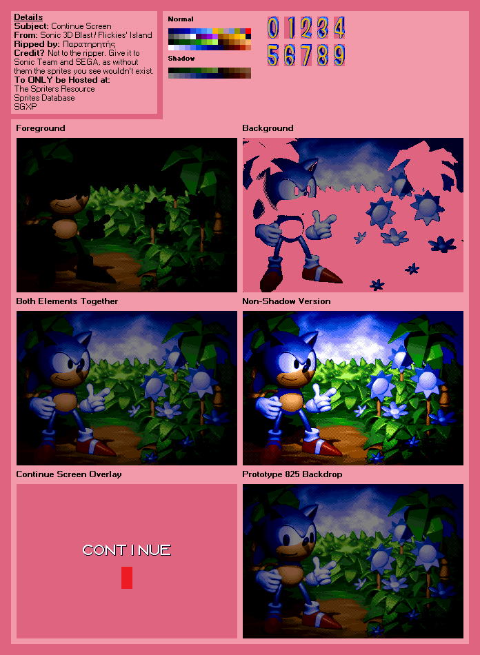 Continue Screen (3D Blast)