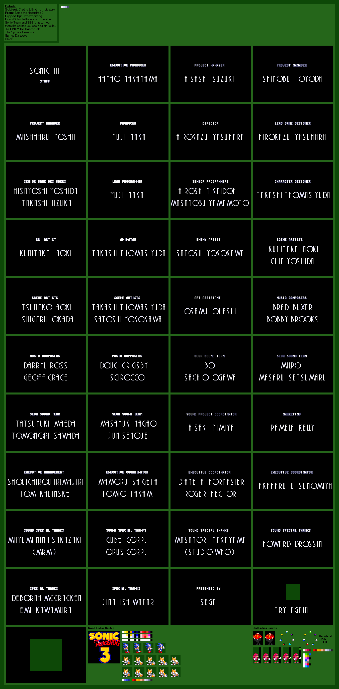Credits (S3)