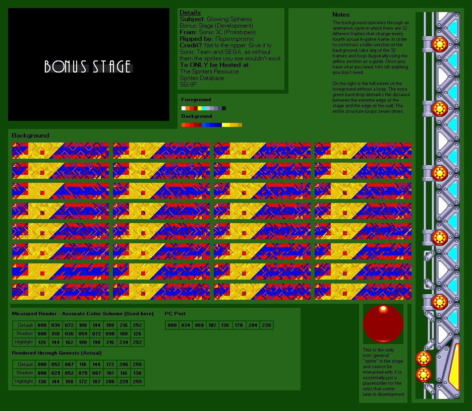 Glowing Spheres (Development) (S&K)