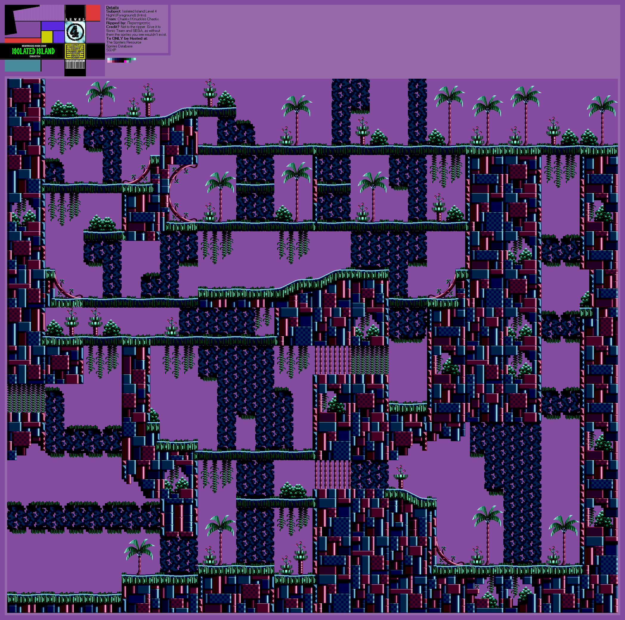 Isolated Island (Intro) Level 4 (Night) (Chaotix)
