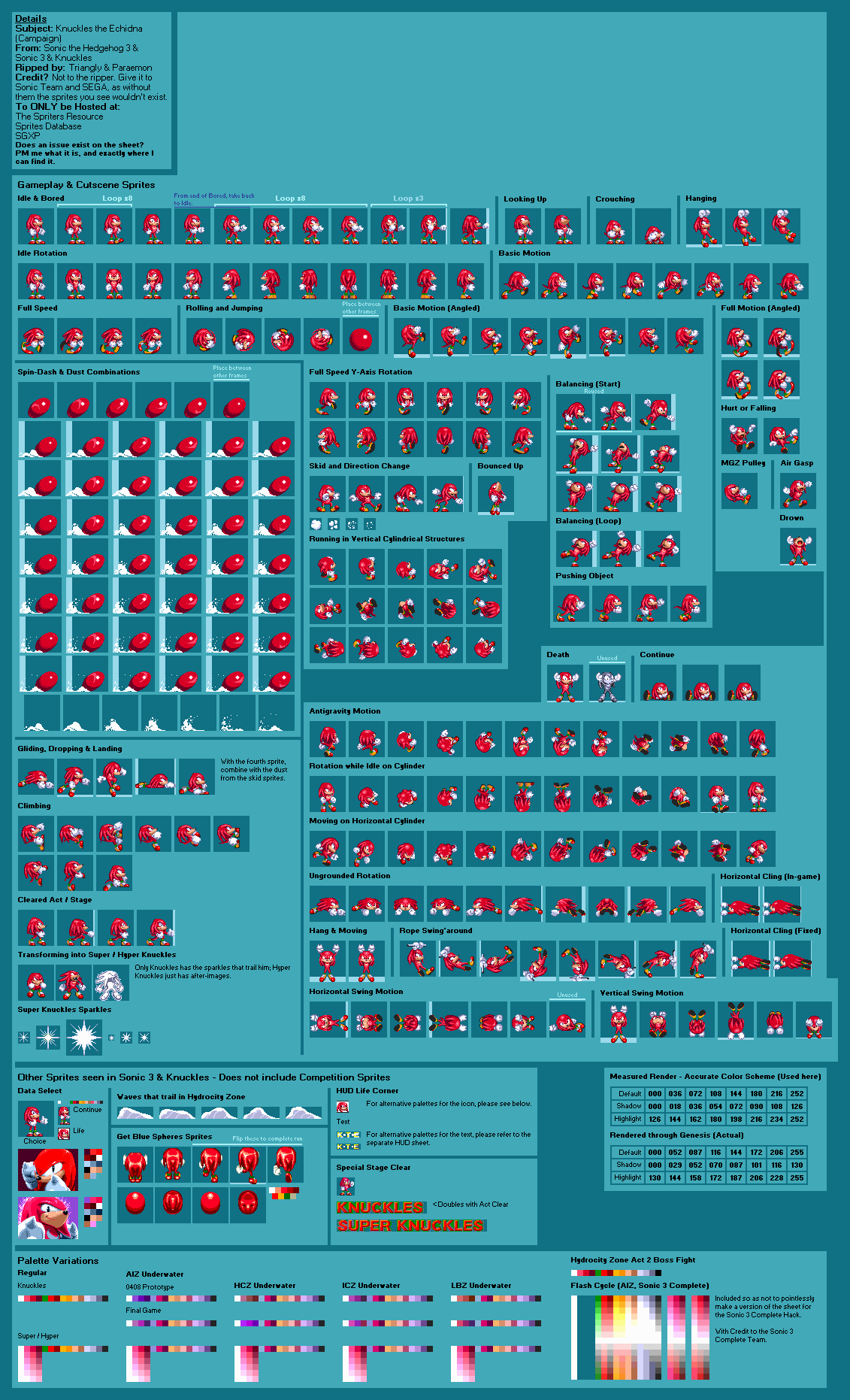 Knuckles the Echidna (S3K) (S3)