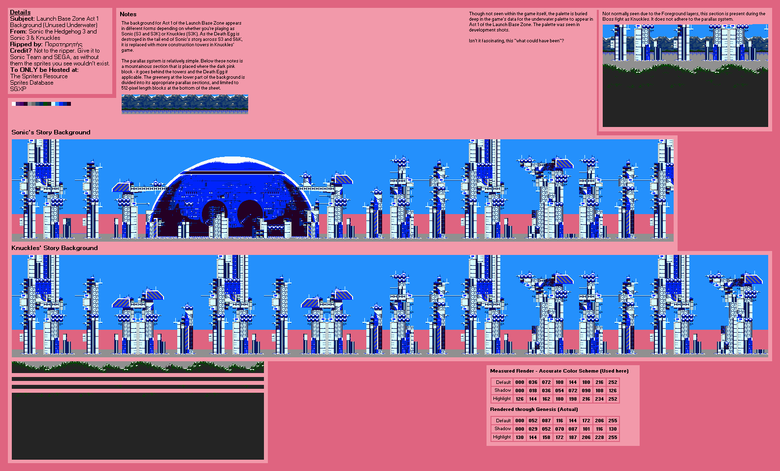 Launch Base Zone Act 1 Background (Underwater) (S3)
