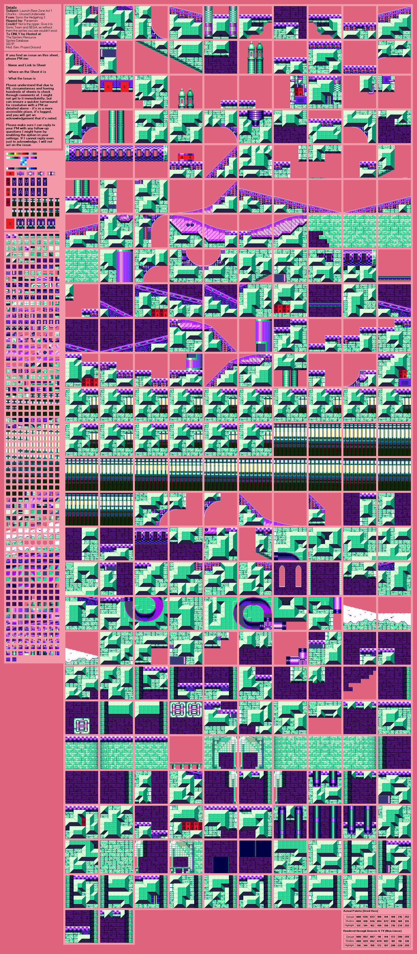 Launch Base Zone Act 1 Chunks (Underwater) (S3)
