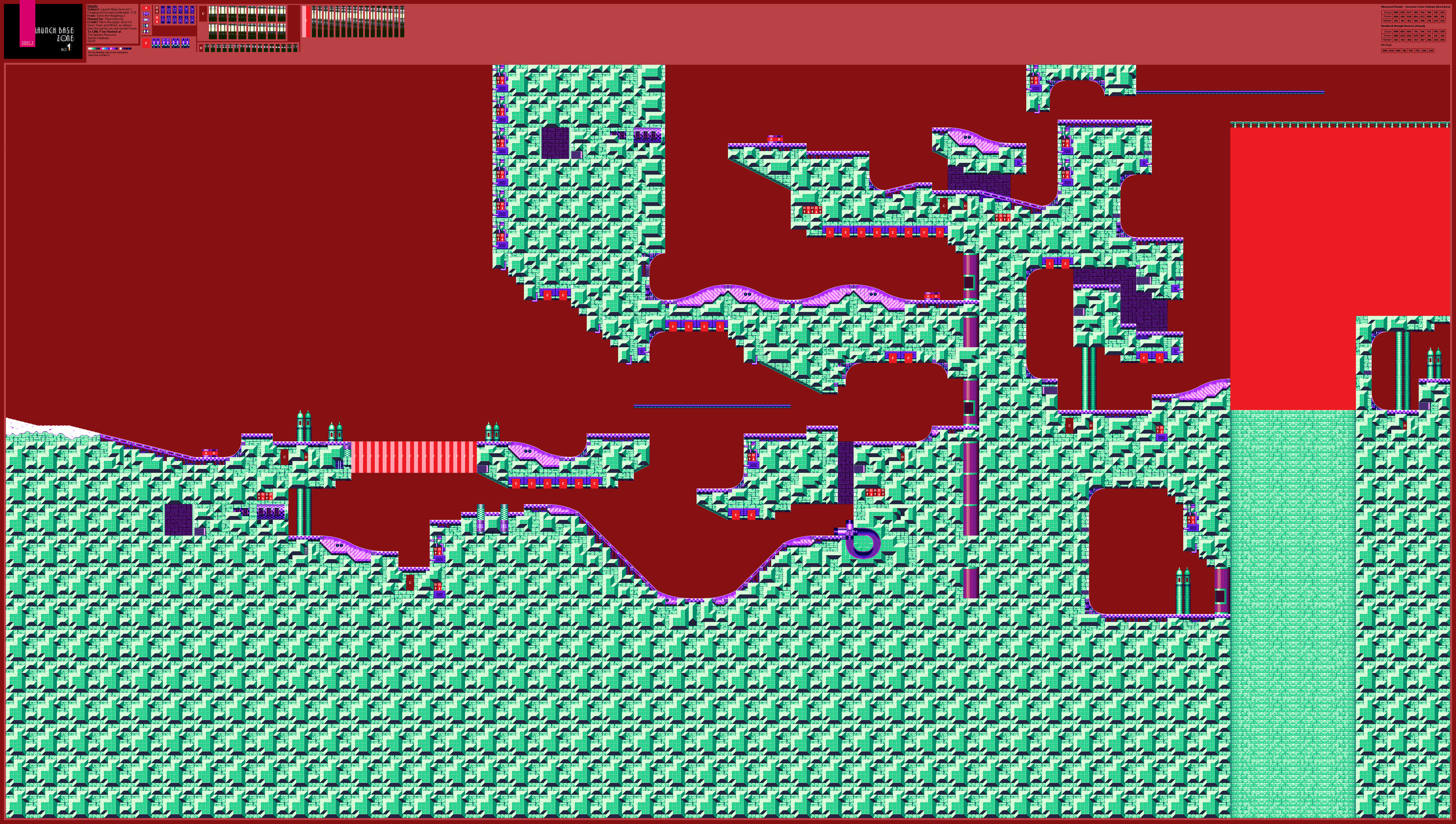 Launch Base Zone Act 1 Foreground (Underwater) (S3), part 1 of 3