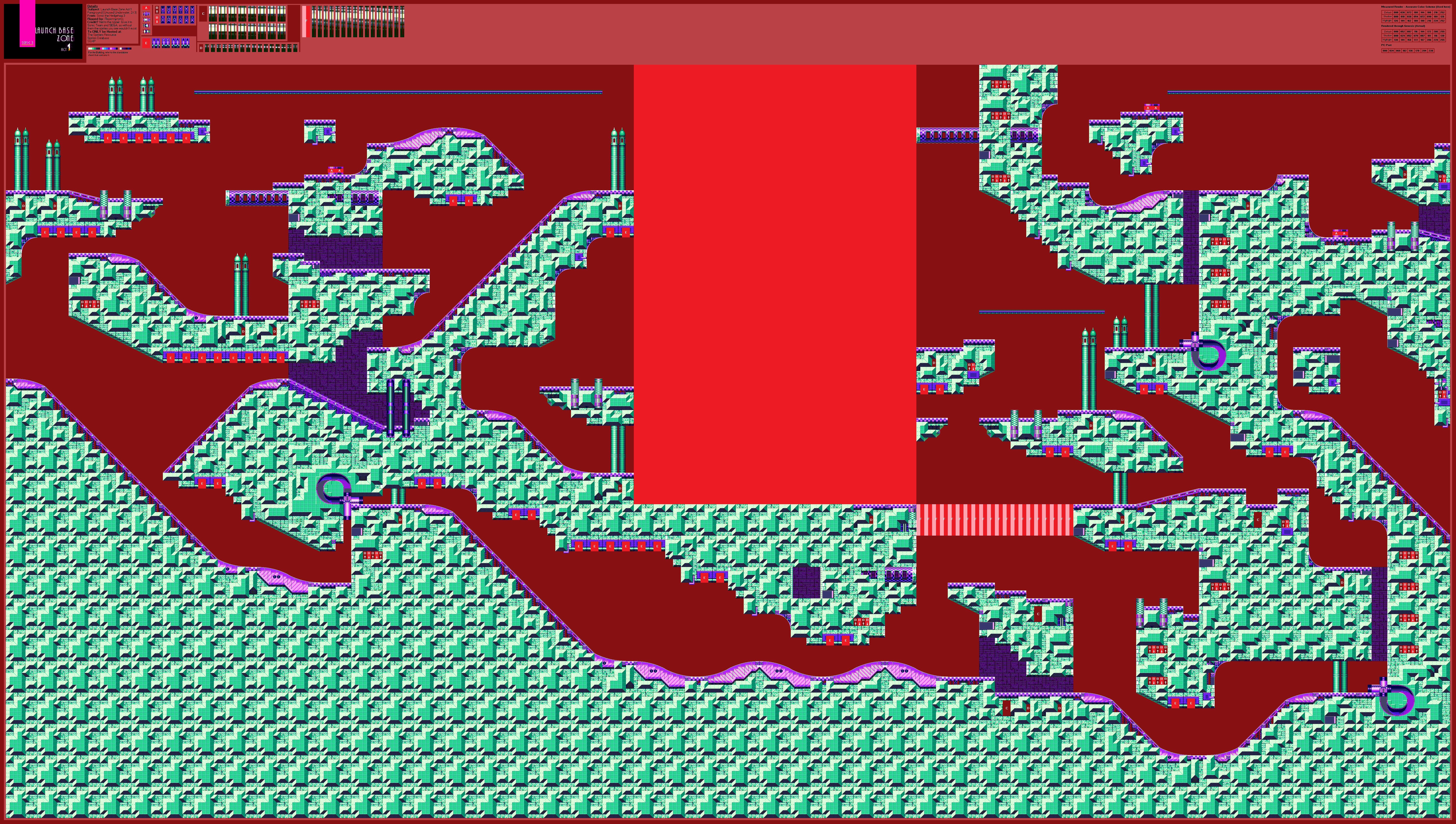 Launch Base Zone Act 1 Foreground (Underwater) (S3), part 2 of 3