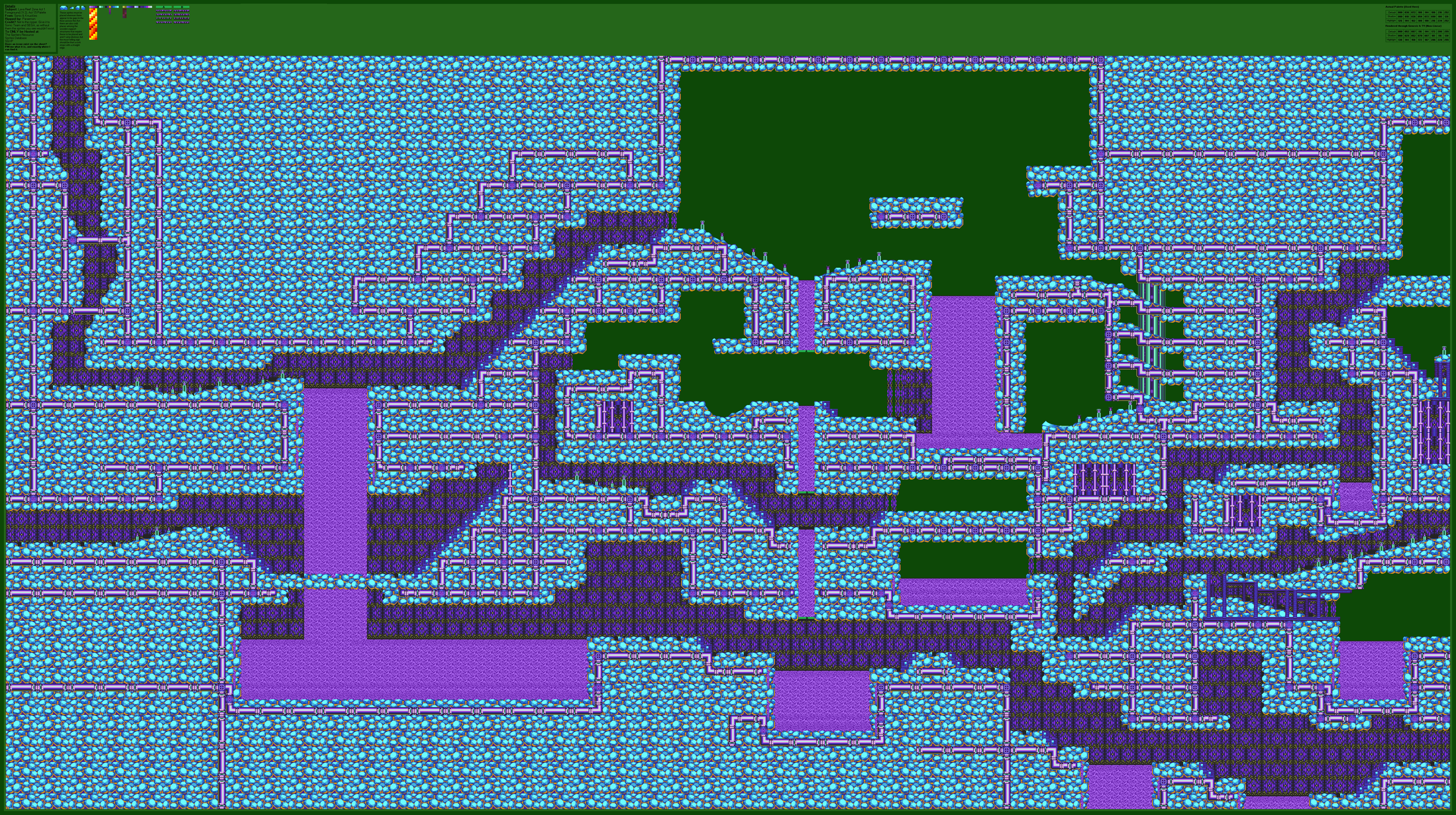 Lava Reef Zone Act 1 (Act 1.5 Palette) (S&K), part 1 of 2
