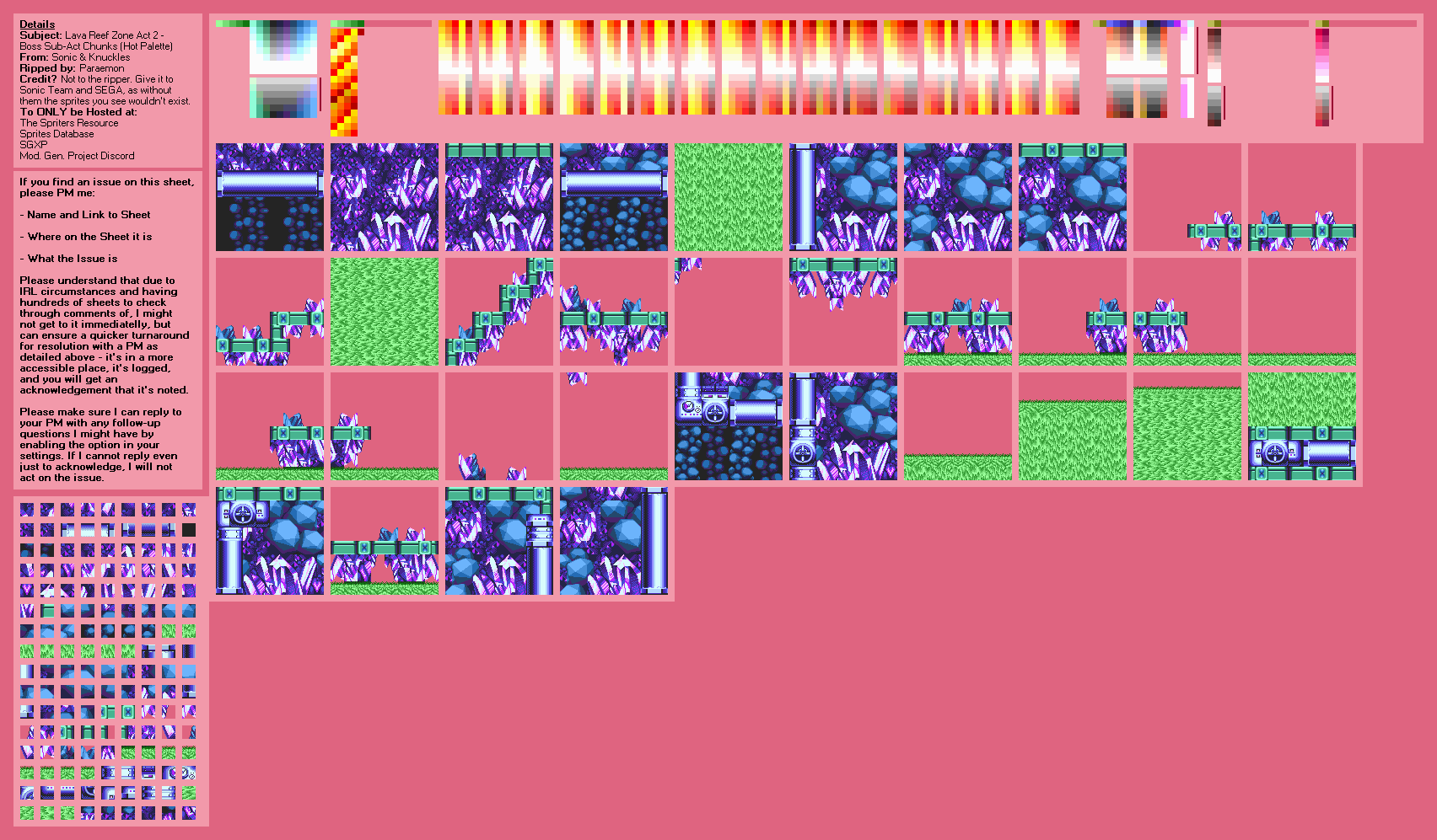 Lava Reef Zone Act 2 (Boss Sub-Act, Cool Variant) (S&K)