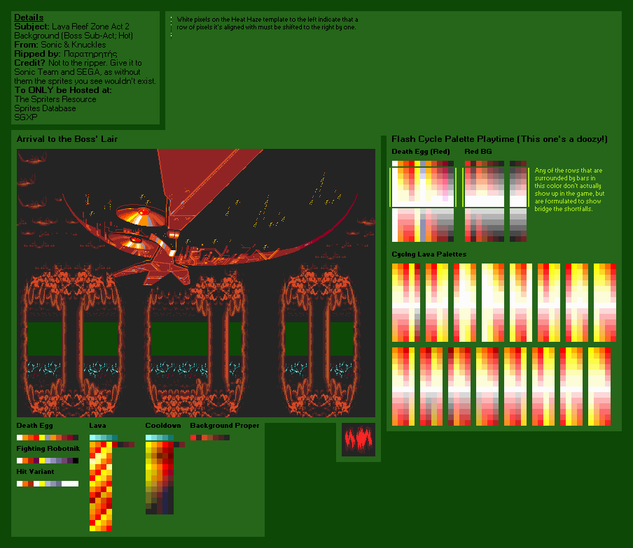 Lava Reef Zone Act 2 (Boss Sub-Act, Hot) (S&K)