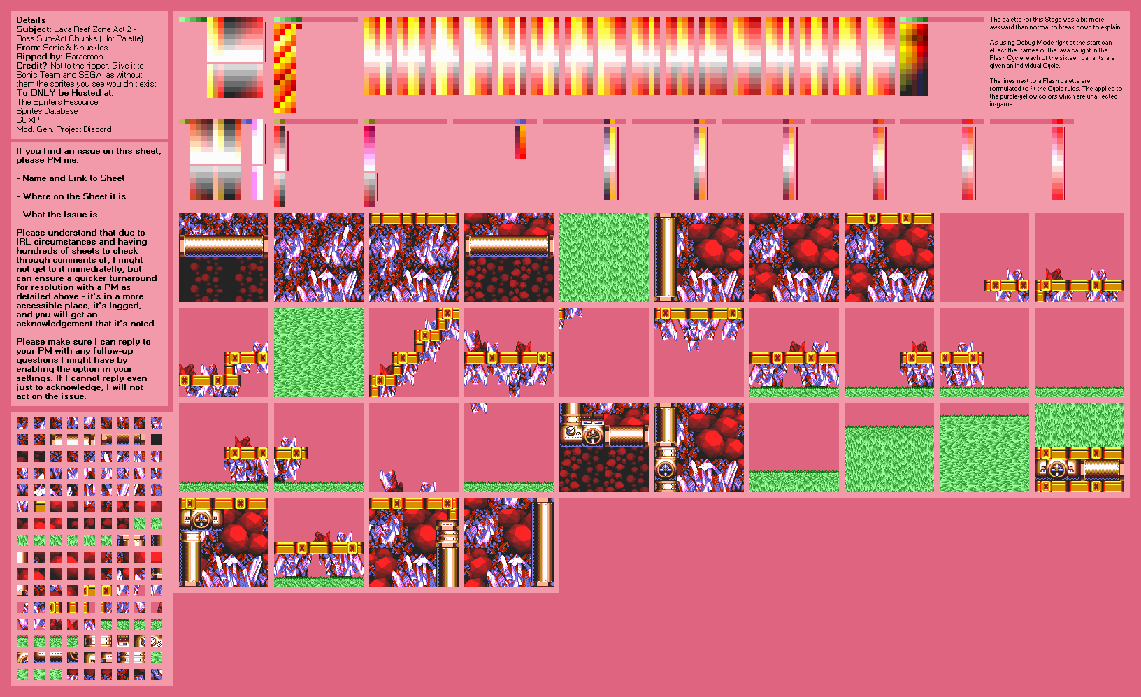 Lava Reef Zone Act 2 (Boss Sub-Act, Hot Variant) (S&K)