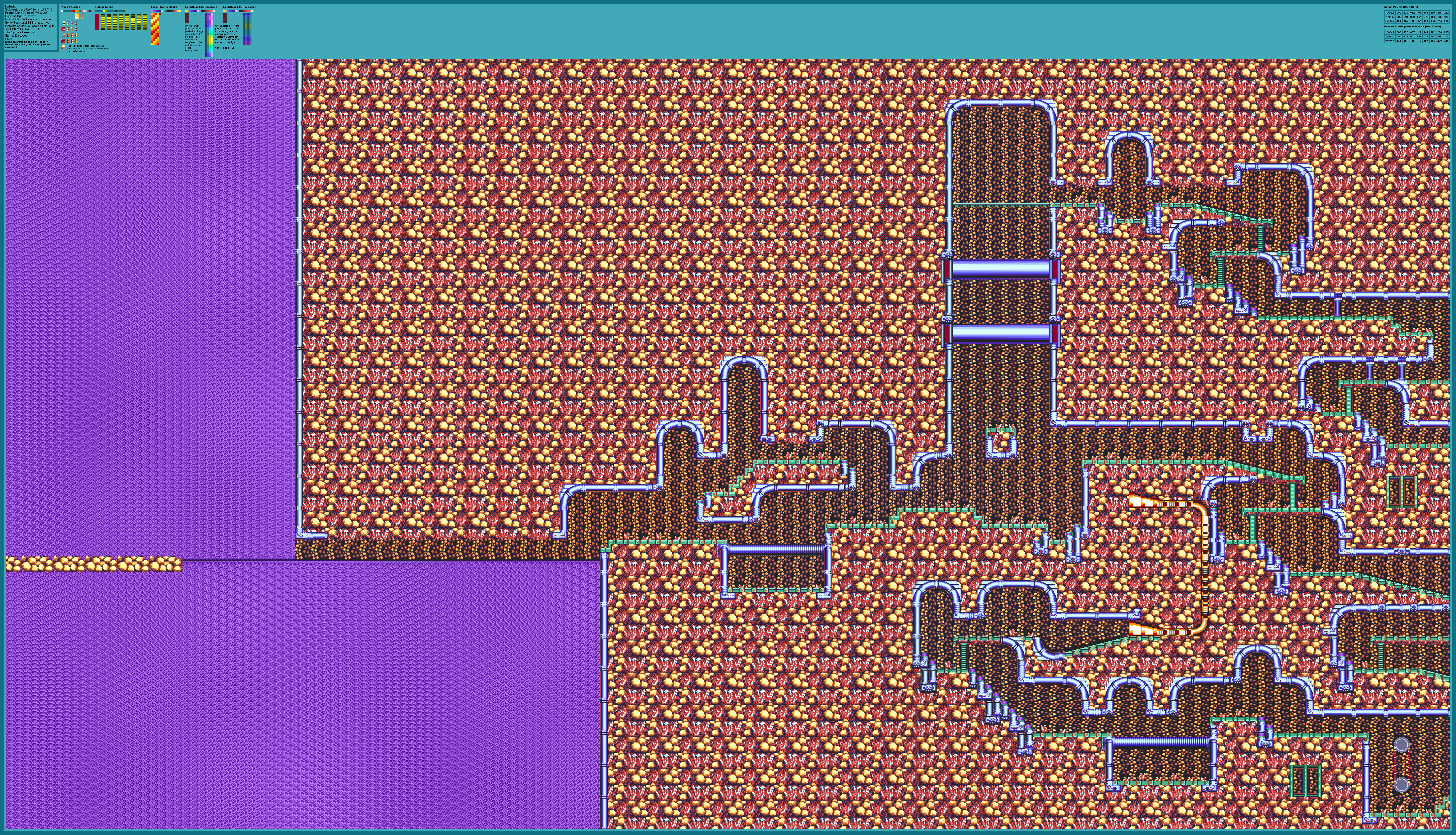 Lava Reef Zone Act 2 (Prototype Palette) (S&K), part 1 of 3