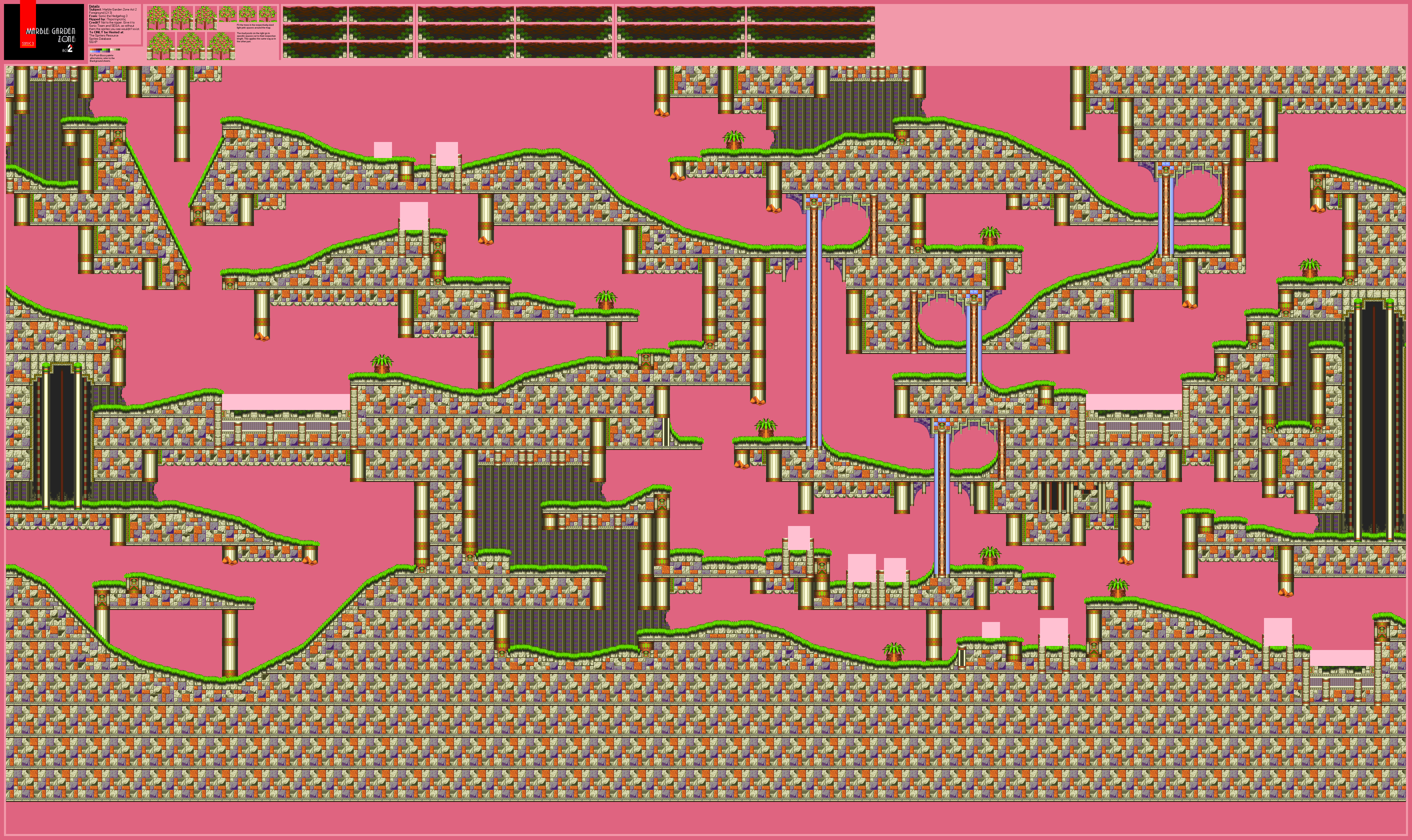 Marble Garden Zone Act 2 Foreground (S3), part 2 of 3