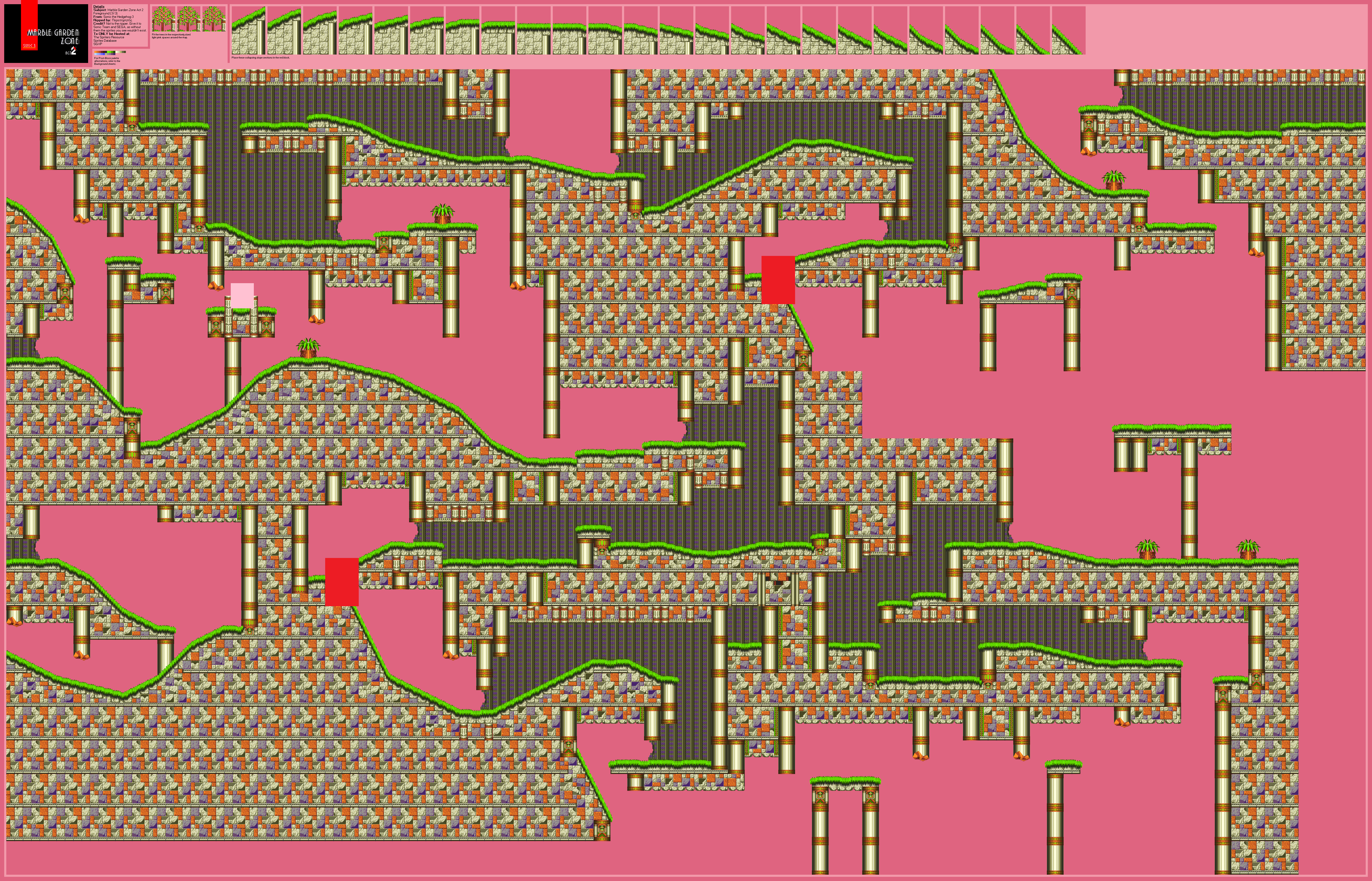 Marble Garden Zone Act 2 Foreground (S3), part 3 of 3