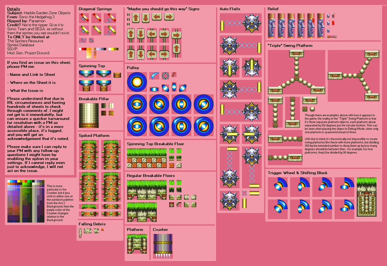 Marble Garden Zone Objects (S3)