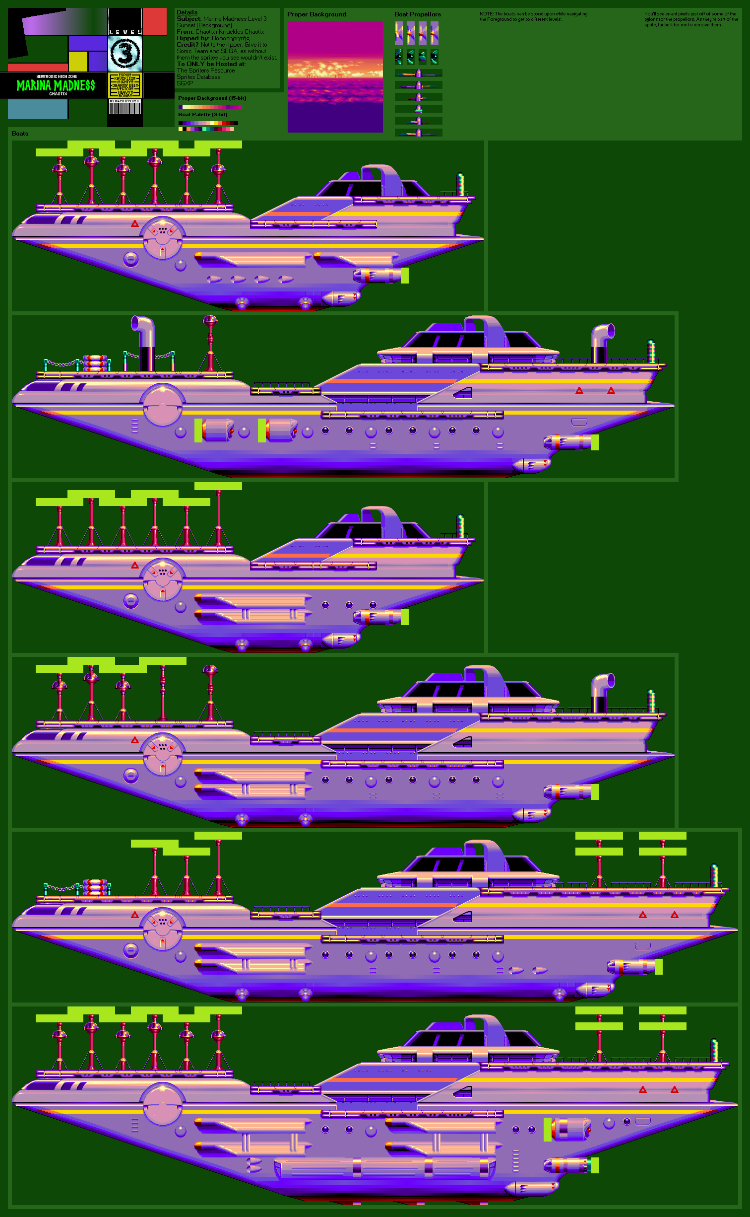 Marina Madness Level 3 (Sunset) (Chaotix)