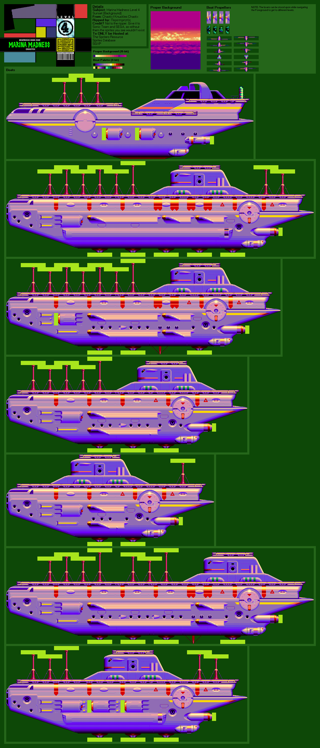 Marina Madness Level 4 (Sunset) (Chaotix)