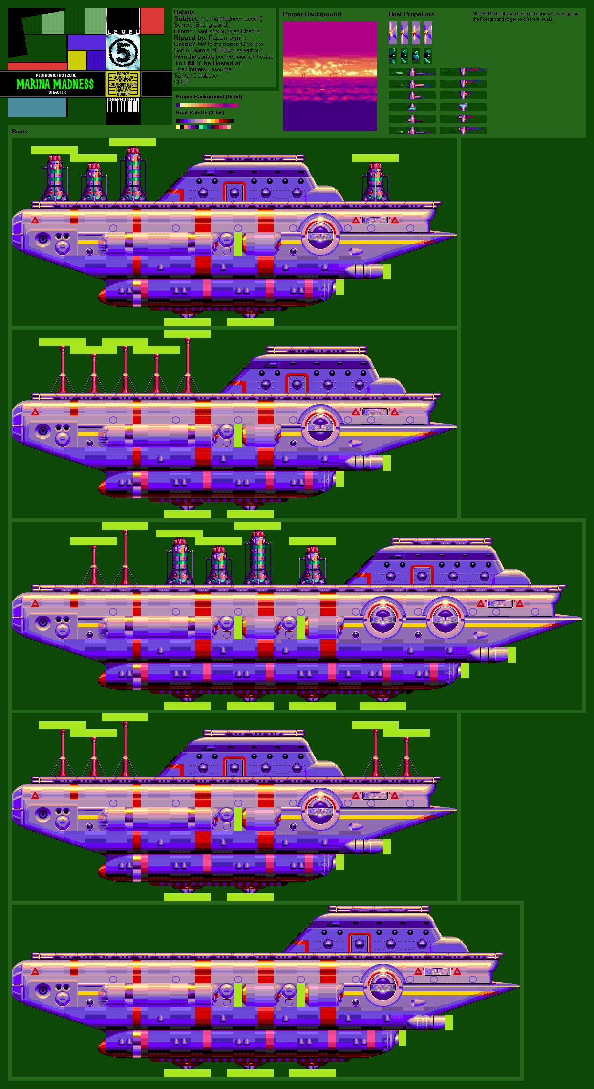 Marina Madness Level 5 (Sunset) (Chaotix)