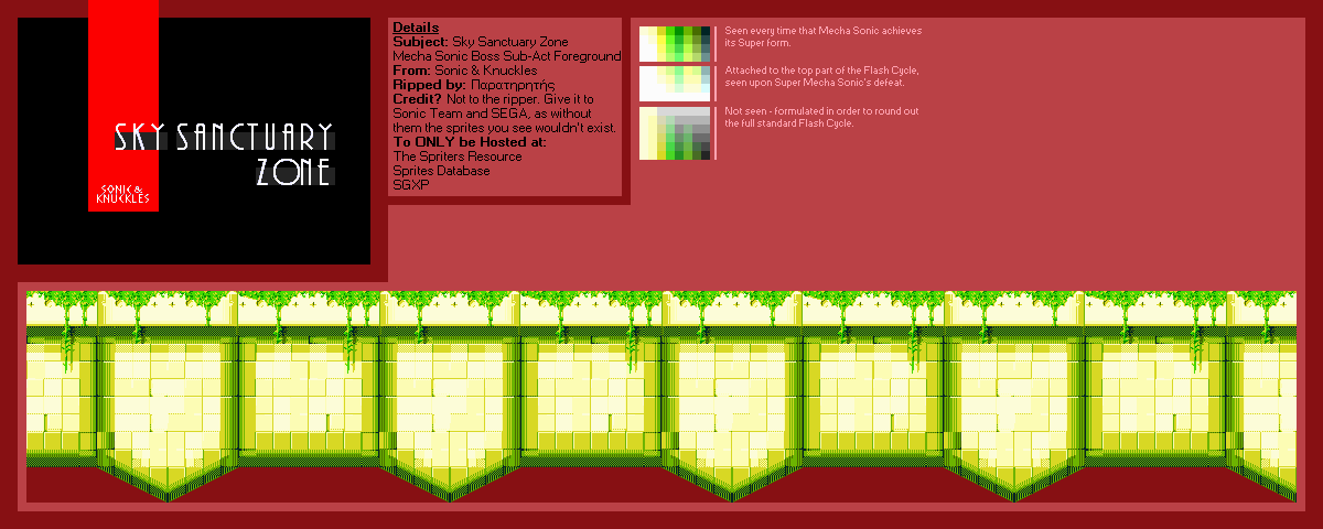 Sky Sanctuary Zone (Final Boss Sub-Act) (S&K)