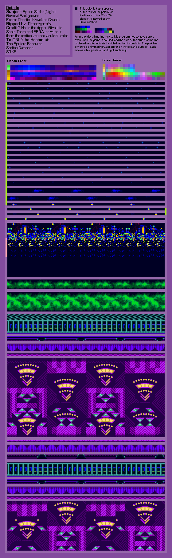 Speed Slider (Starting Area, Night) (Chaotix)