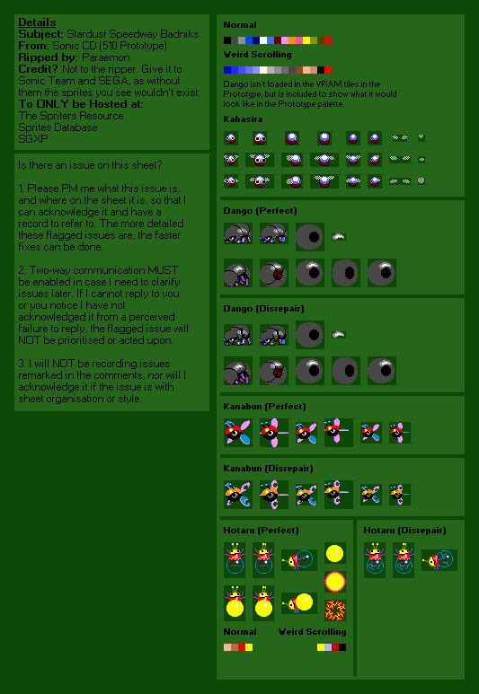 Stardust Speedway Badniks (510 Prototype) (CD Prototype)