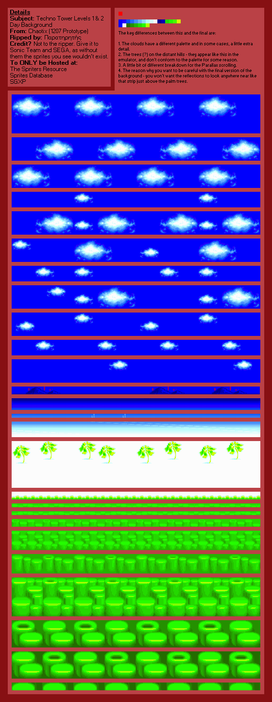 Techno Tower Levels 1 & 2 (Day) (1207 Prototype) (Chaotix)