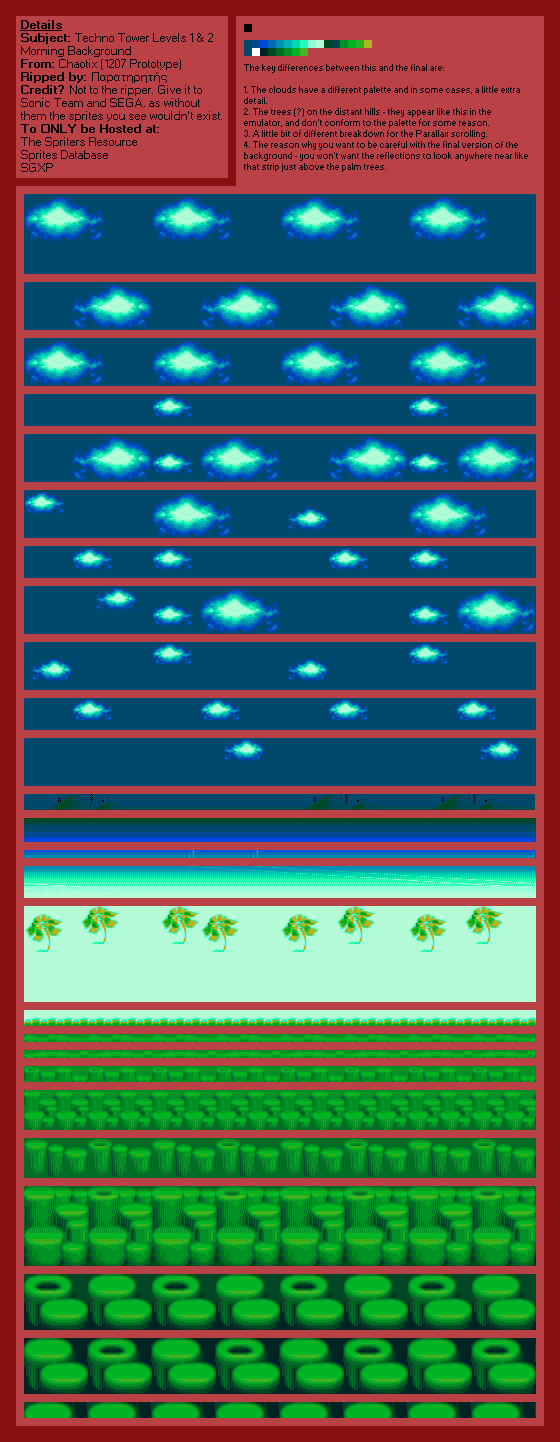 Techno Tower Levels 1 & 2 (Morning) (1207 Prototype) (Chaotix)
