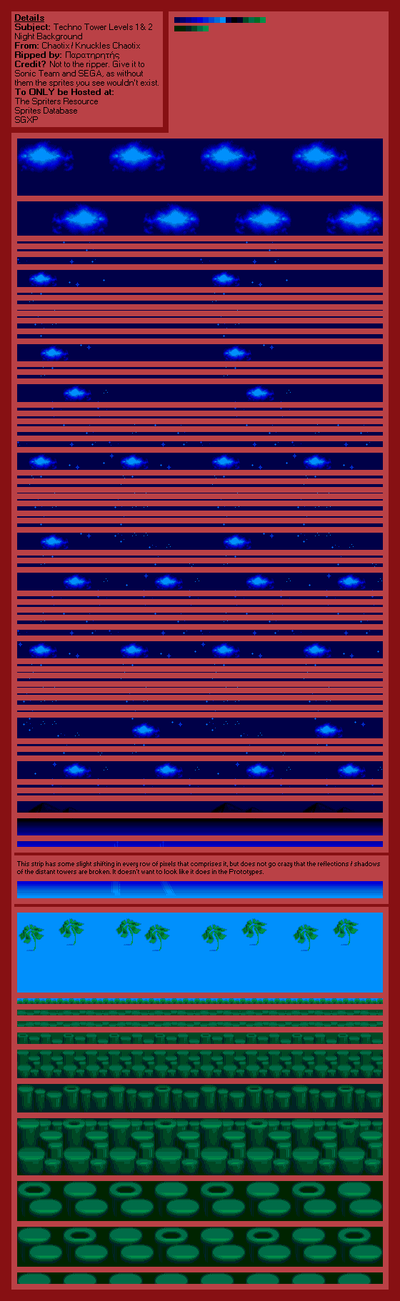 Techno Tower Levels 1 & 2 (Night) (Chaotix)