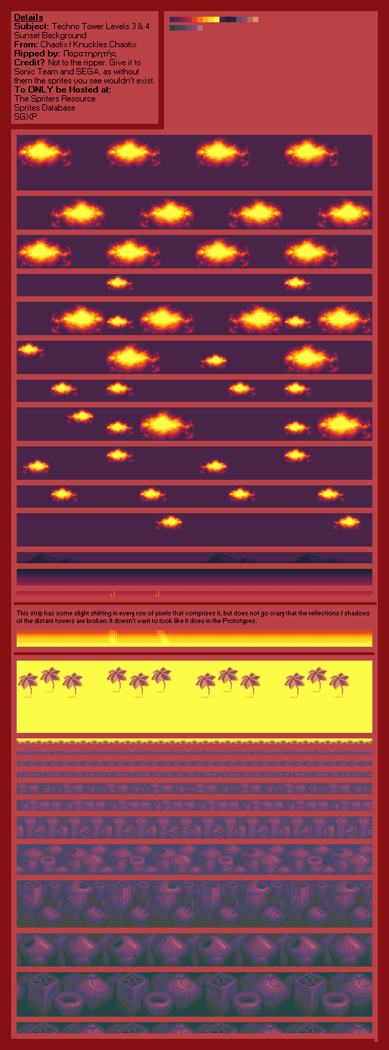 Techno Tower Levels 3 & 4 (Sunset) (Chaotix)