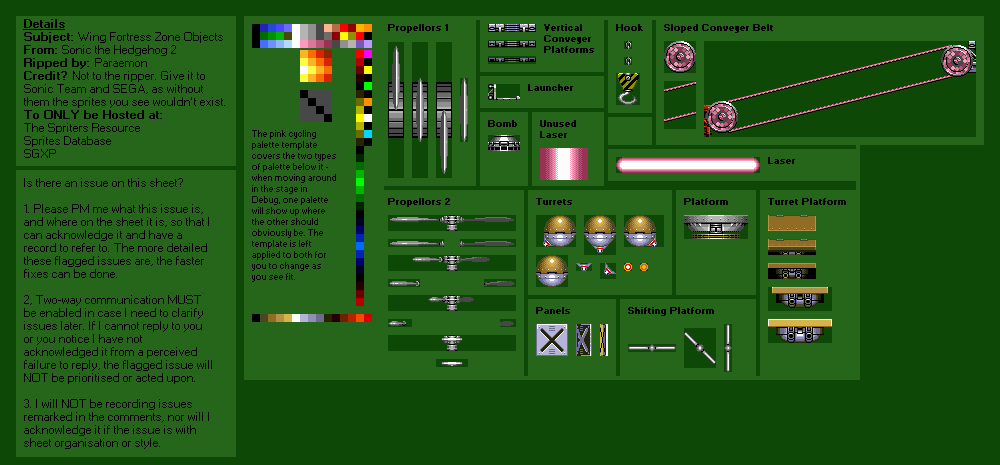 Wing Fortress Zone Objects (S2)