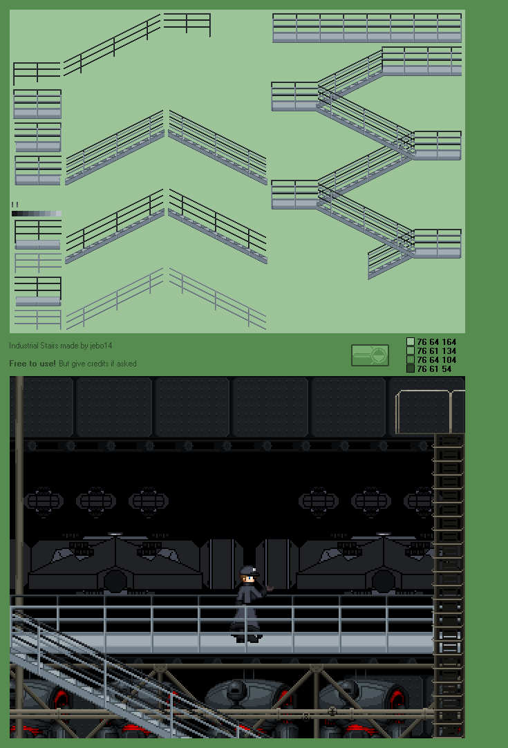 Industrial Stairs And Corridor