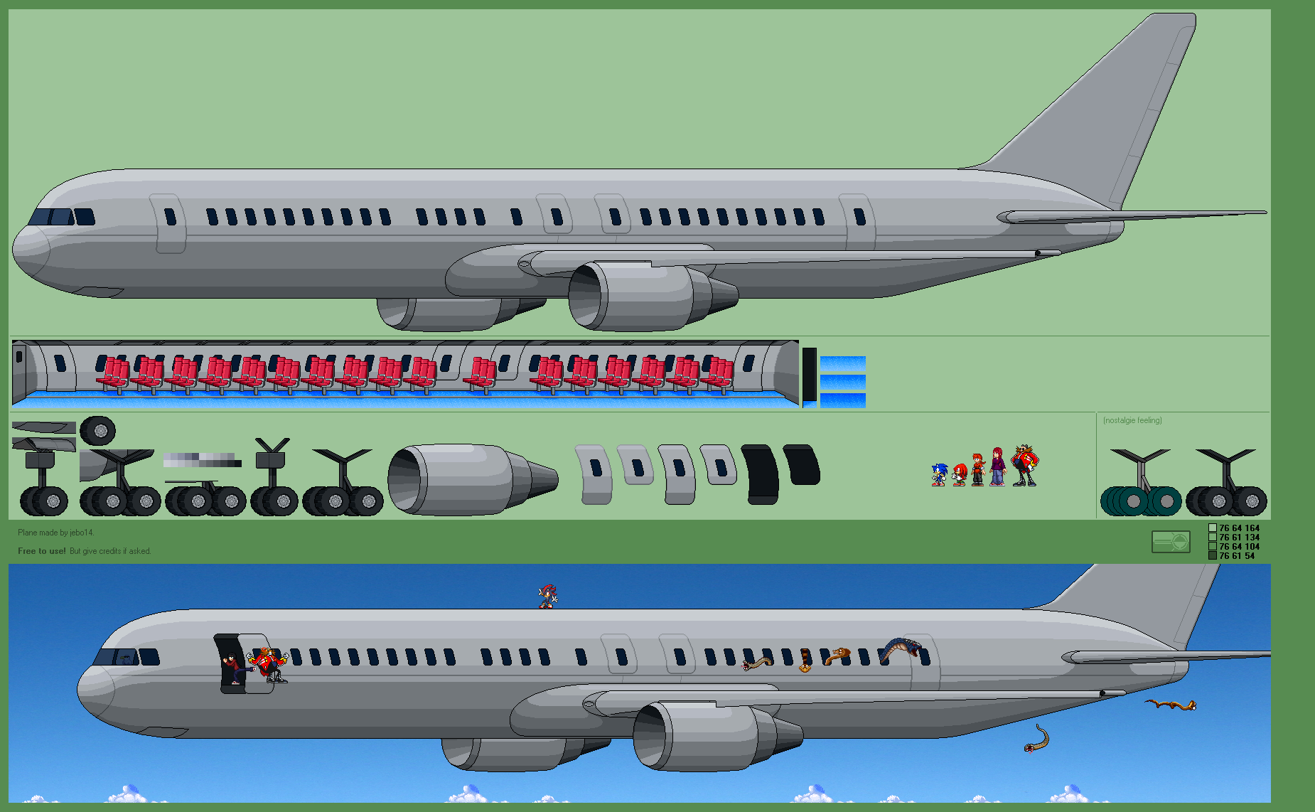 Modern Plane Sprite