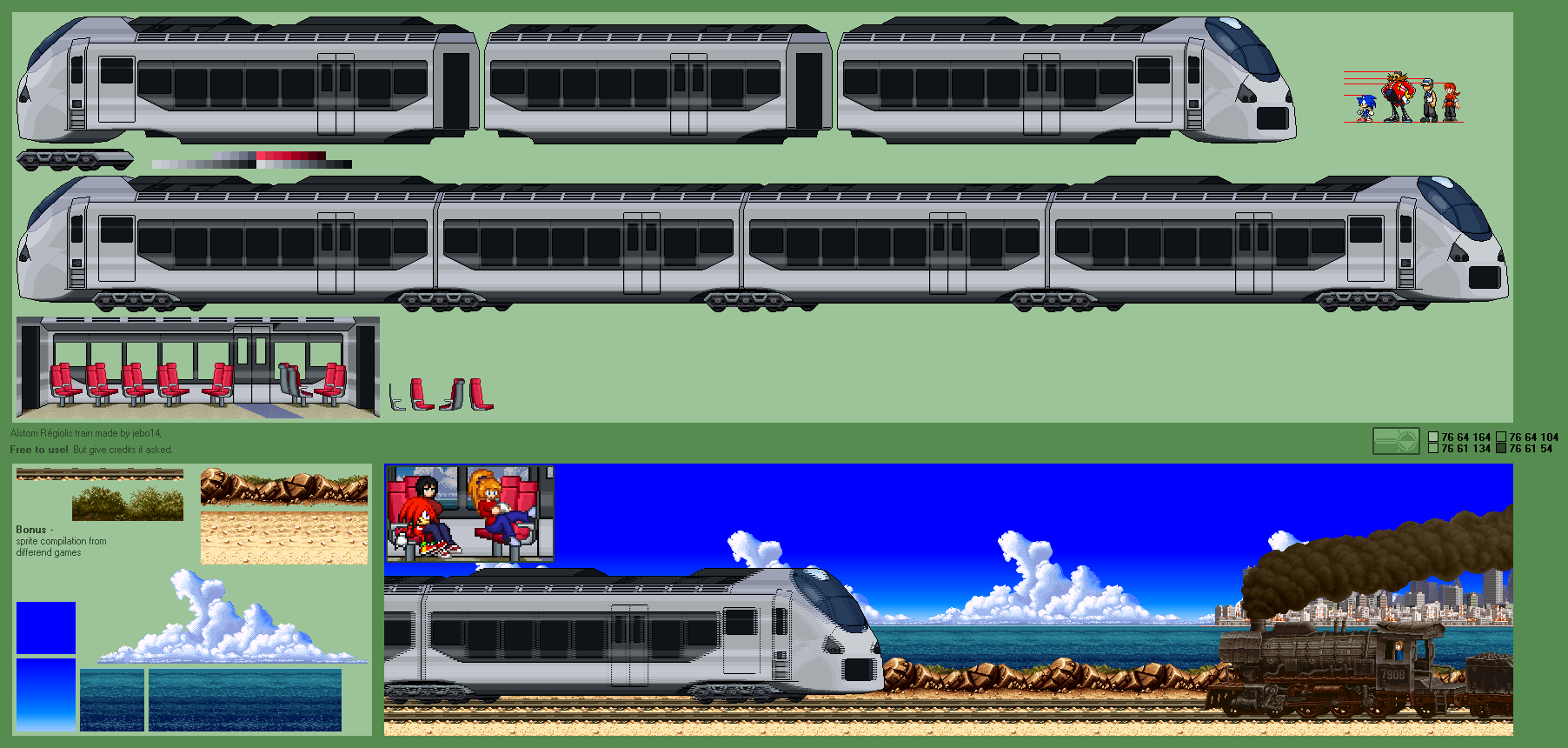 Modern Train Sprite