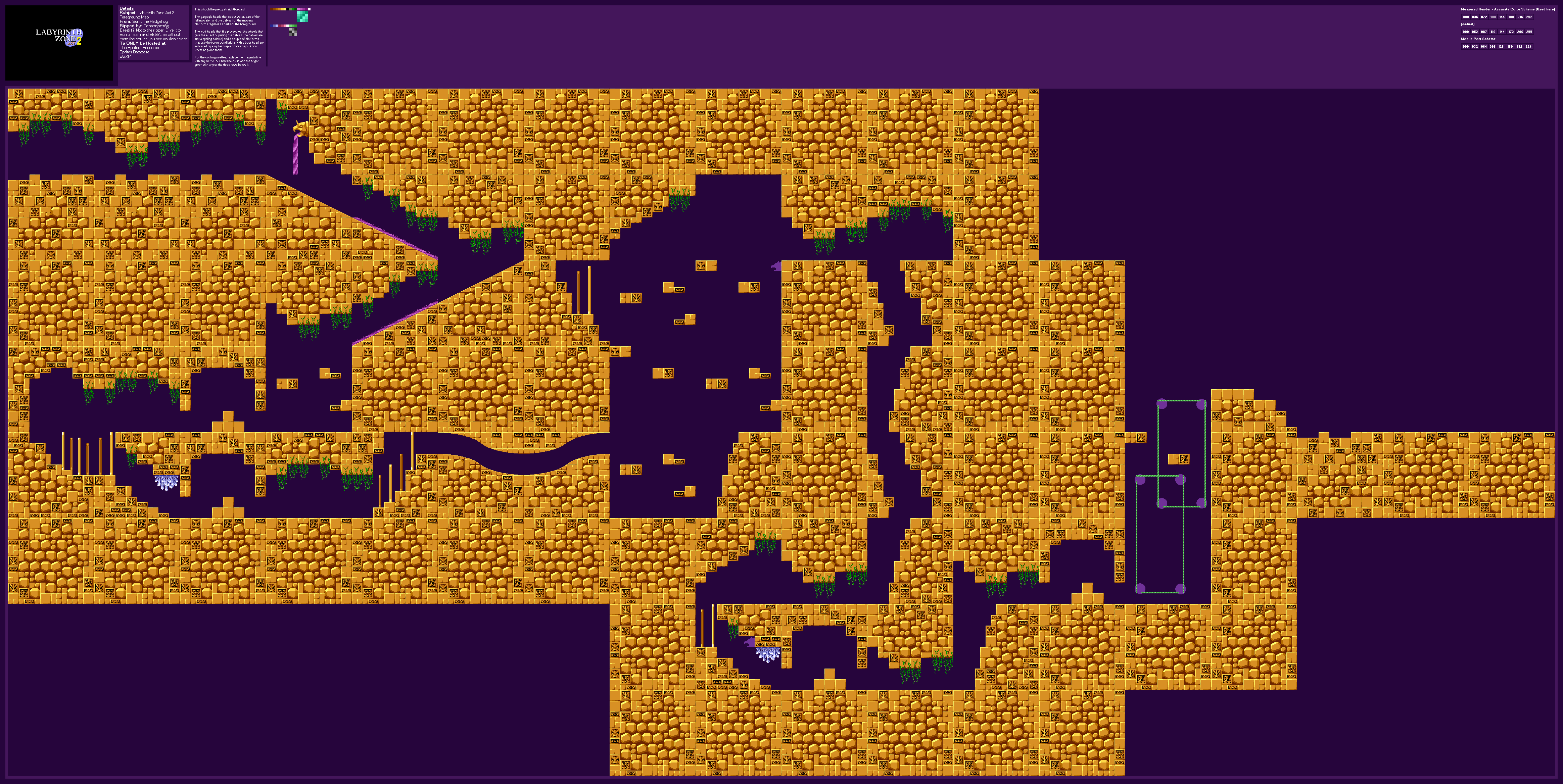 Labyrinth Zone Act 2 (Dry) Foreground (S1)