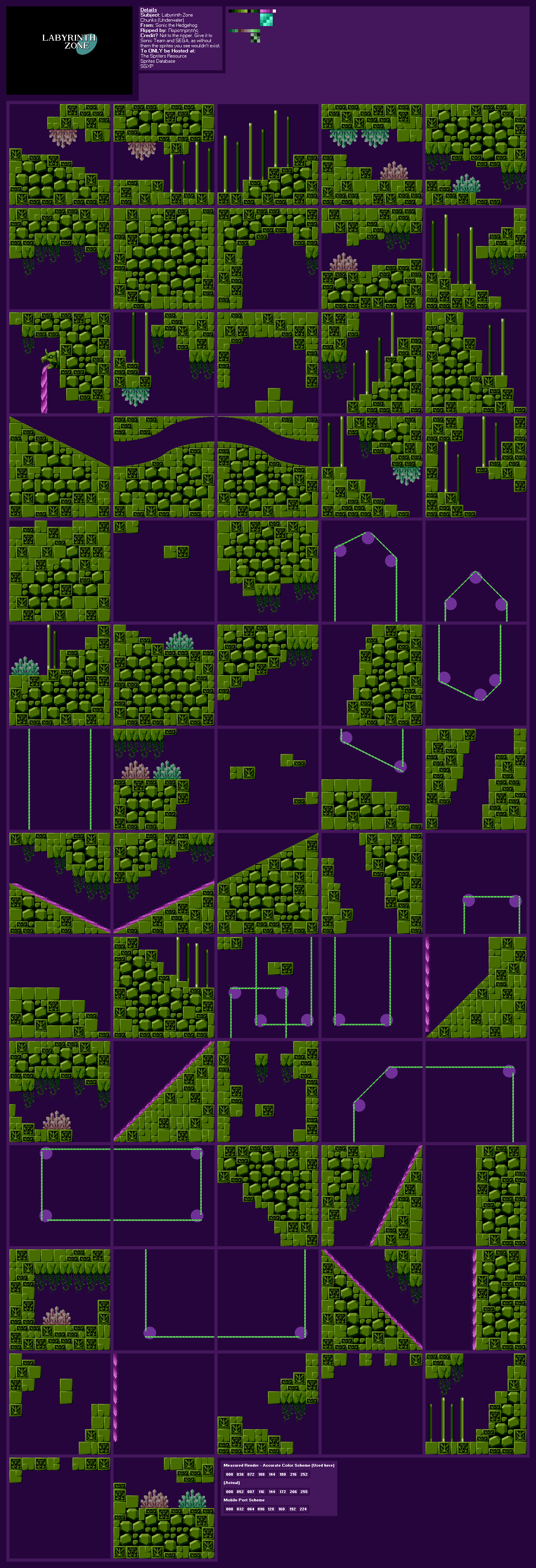 Labyrinth Zone Chunks (Underwater) (S1)