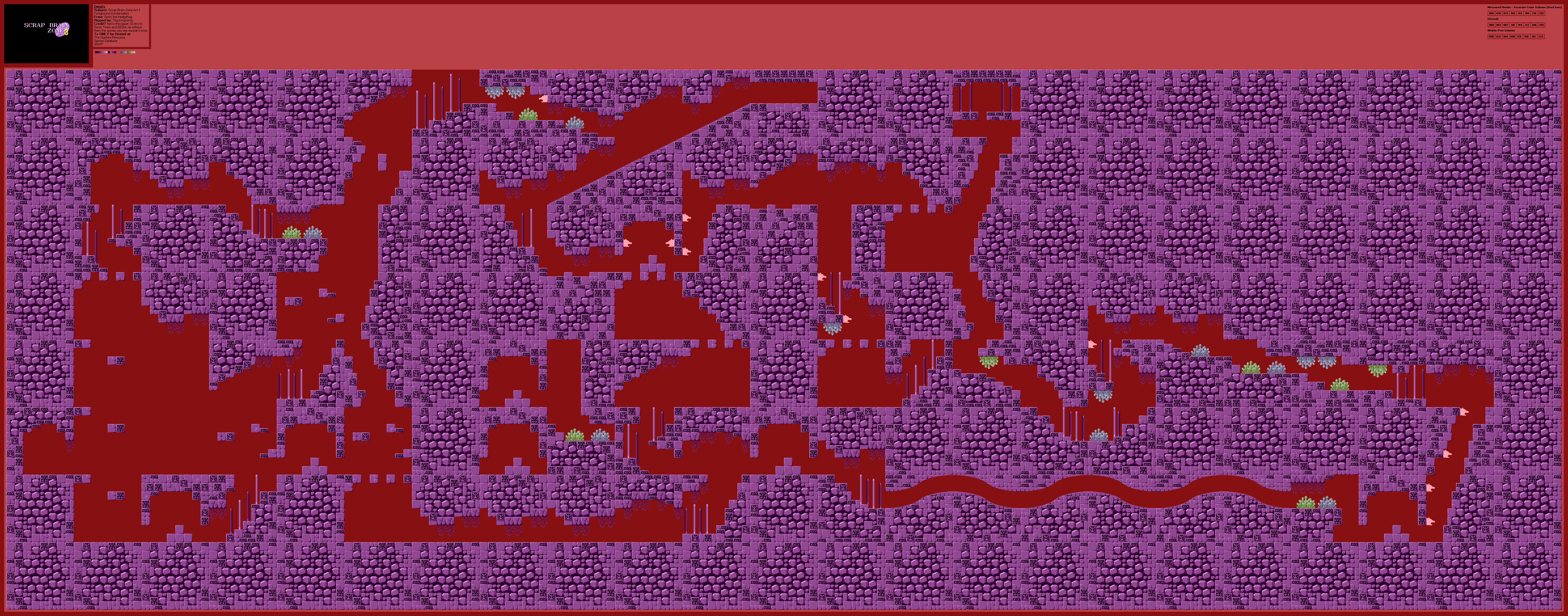 Scrap Brain Zone Act 3 (Underwater) Foreground (S1)