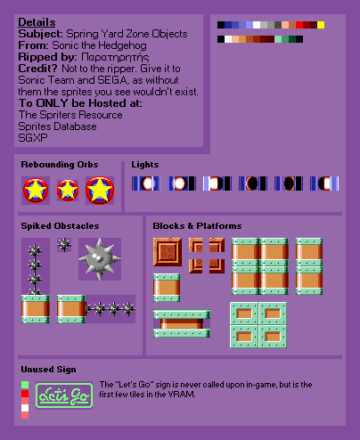 Spring Yard Zone Objects (S1)