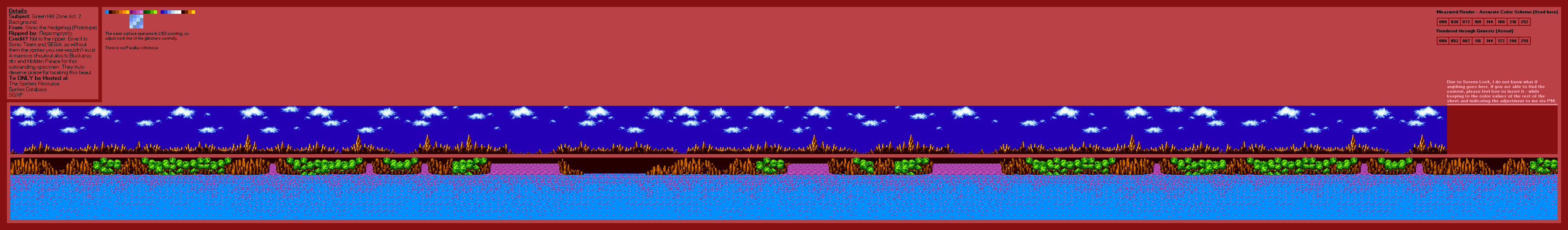 Green Hill Zone Act. 2 (Normal) Background (S1 Prototype)