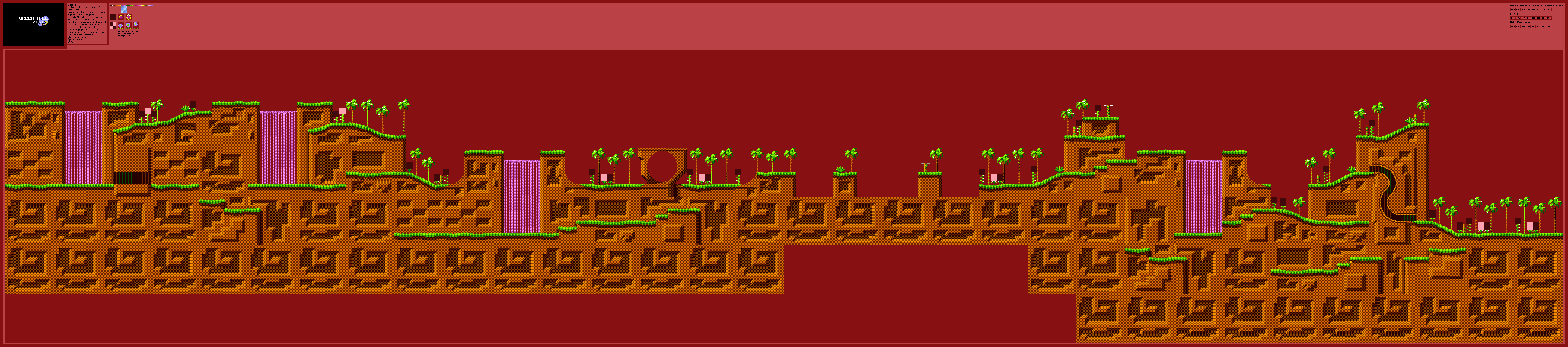 Green Hill Zone Act. 2 (Normal) Foreground (S1 Prototype)