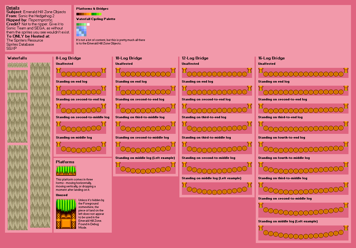 Emerald Hill Zone Objects (S2)