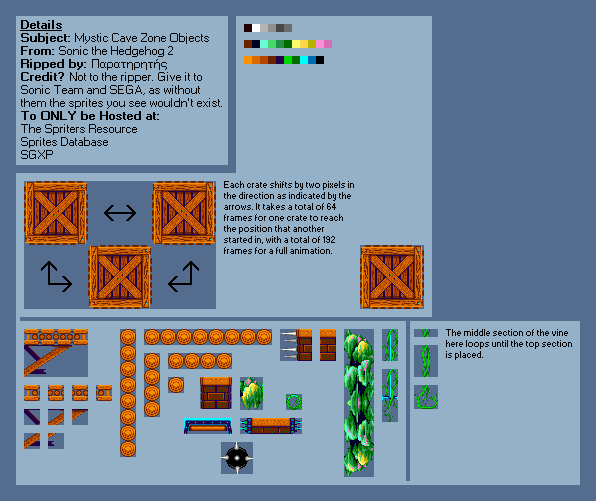 Mystic Cave Zone Objects (S2)